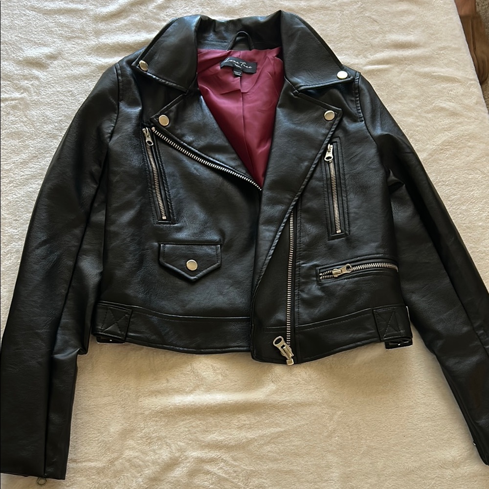 Black Leather Biker Jacket